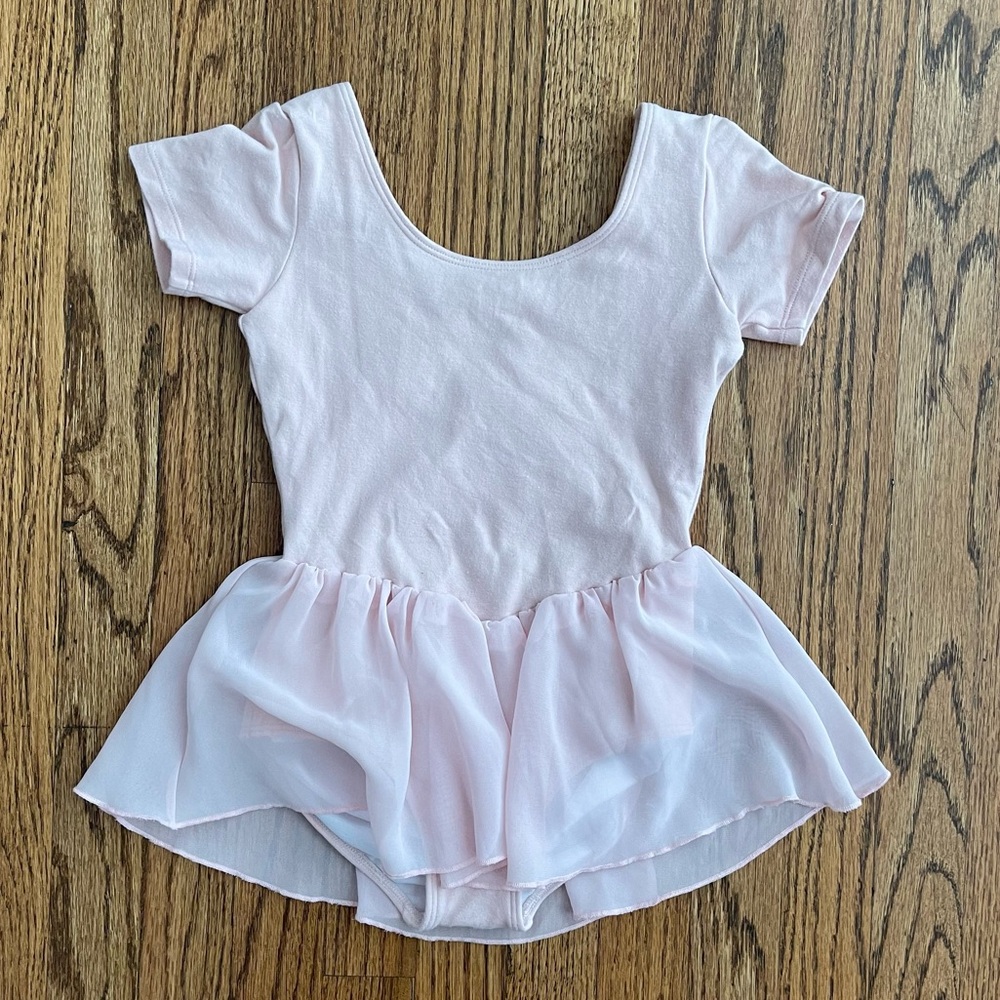 Bloch Soft Pink Dance Ballet Leotard With Skirt